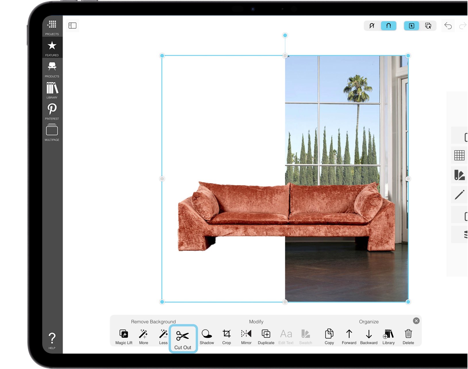 Morpholio Board: Cut Out, Modify & Edit Images